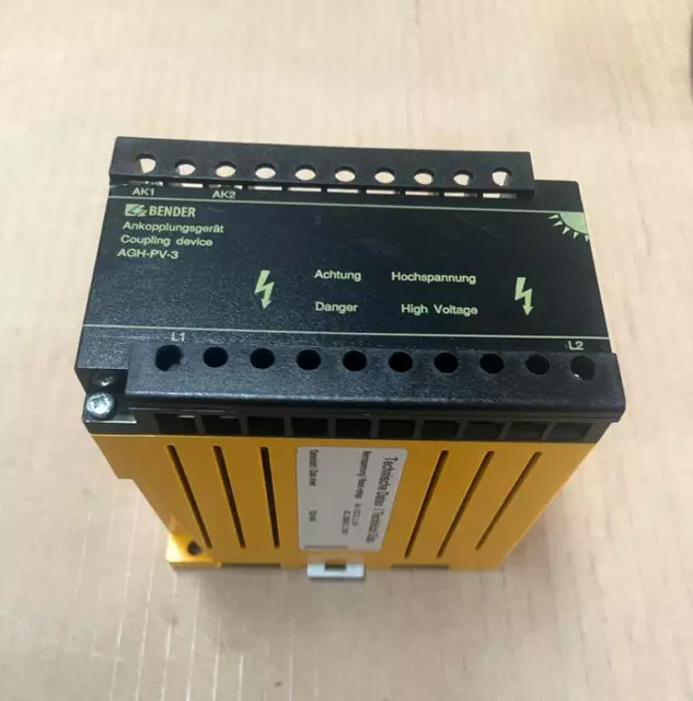 BENDER AGH-PV-3 B98039020W Coupling Device