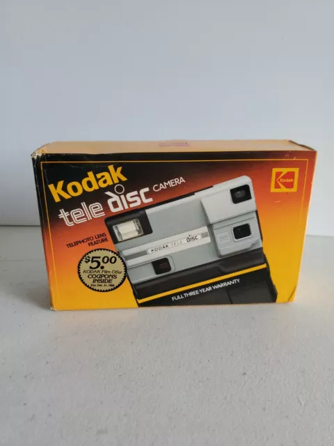 Kodak Vintage Tele Disc 4100 Camera Compact Vintage With Box 1988