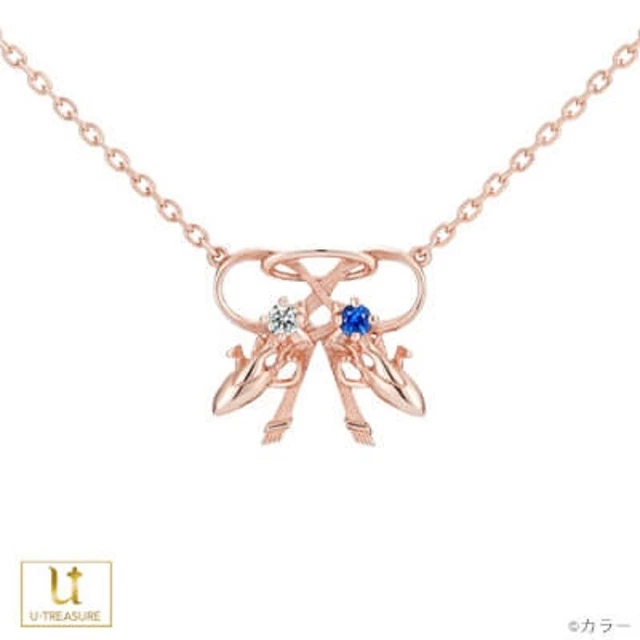 Evangelion Necklace Double Entry System Silver Pink Gold Coating Accessory rare