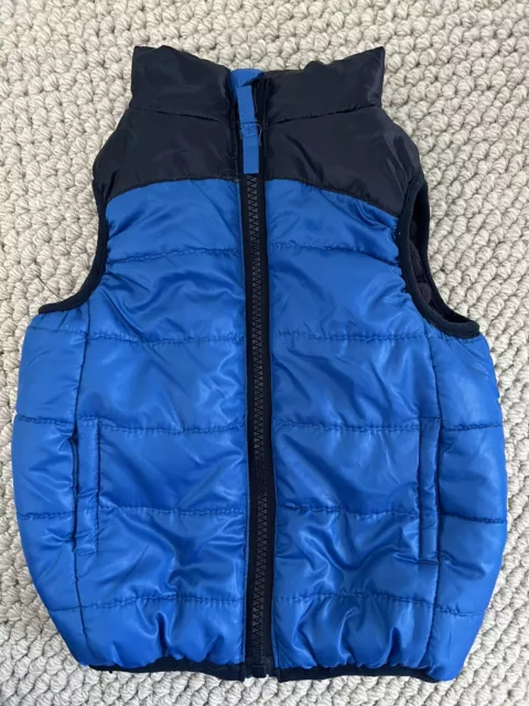 Target baby boys toddler zip up vest 12-18 months jacket size 1 Navy Blue