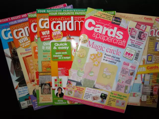 Bundle of 6 Creative Cardmaking Ideas / Simply Cards & Papercraft magazines VGC