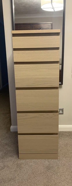 princess polly baby blue dress MALM Chest of 6 drawers, black brown, IKEA • Yahya Used Furniture main image 0