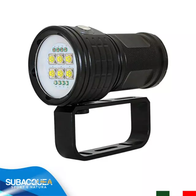 Torcia Subacquea a Led per Foto e Video Faretto Illuminatore Lumen Scuba Diving