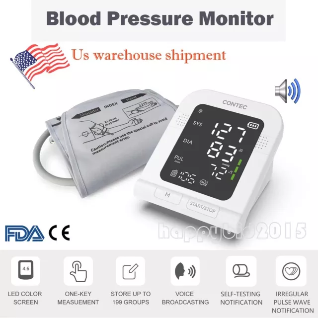 Upper Arm Digital BP Cuff Machine Blood Pressure Monitor Automatic,voice,US SHIP