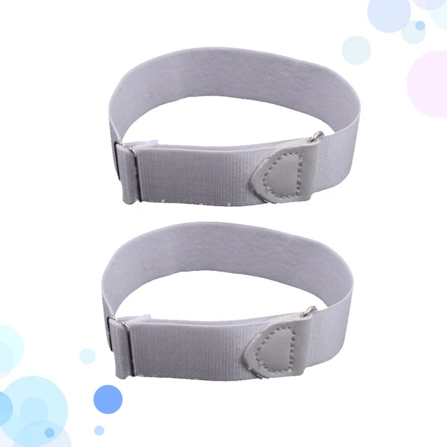2 pz camicia uniforme bianca signorina rimane braccialetti per camicie uomo