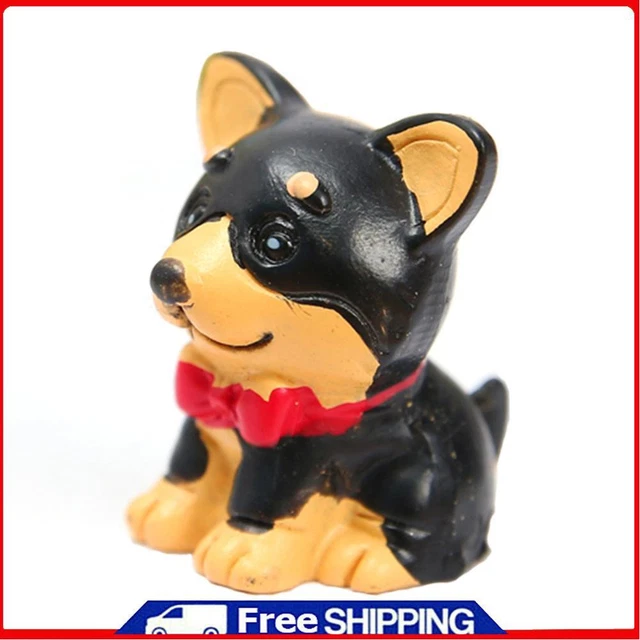 Cute Simulation Mini Dog Resin Ornaments Crafts Car Home Decor (RS-8144) .