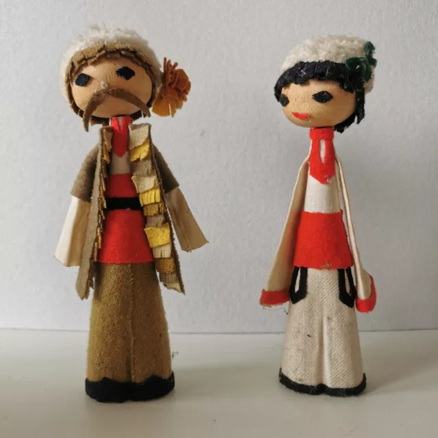 Couple Figurine / Poupées Vintage / Art Populaire