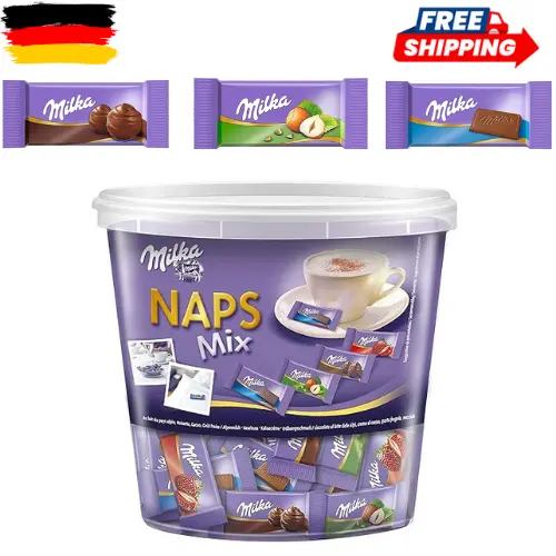 Milka Naps Mix Zartschmelzende Mini-Schokoladentäfelchen versch. Sorten 1 kg*