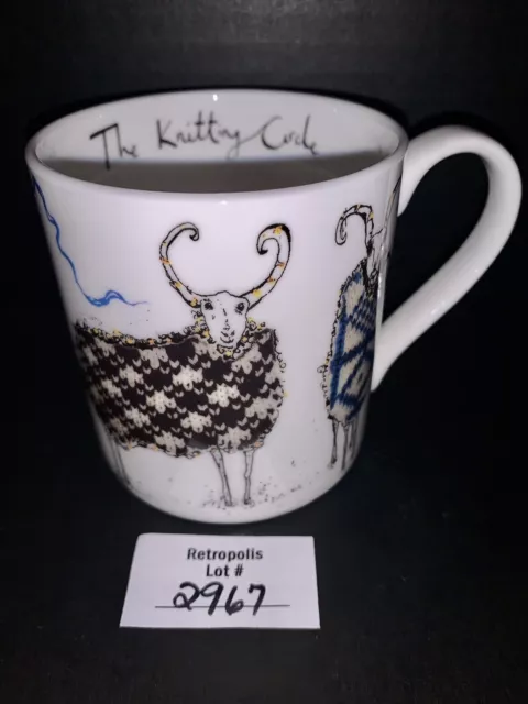 Anna Wright The Knitting Circle Ceramic Coffee Mug Tea Cup