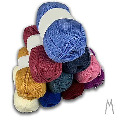 Gomitolo lana acrilica per lavorare alluncinetto o al punto marmorizzato Multicolore Torrijo ANNA 80g Multicolore 2601 5 gomitoli 