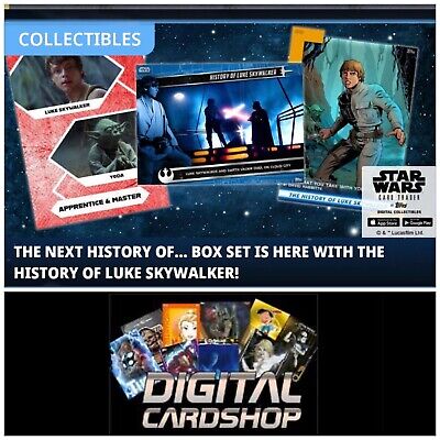 Topps Star Wars Card Trader History of Luke Skywalker RED CONNECTIONS Set