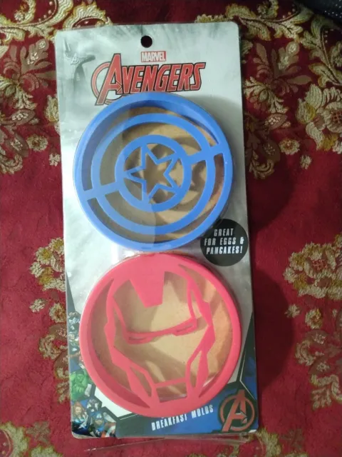 2 moldes de silicona para panqueques y huevos de Marvel Avengers