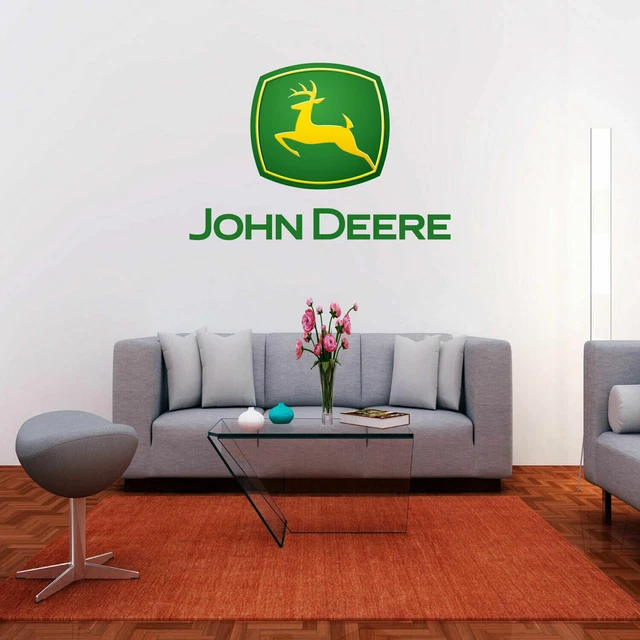 JOHN DEERE TRIBUTE Logo Wall Decal Vinyl Sticker Art for Interior Home