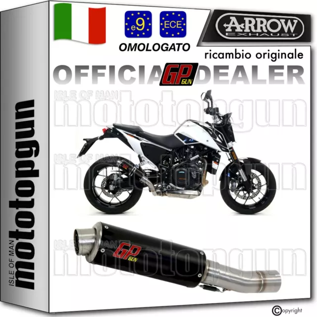 Arrow Scarico Hom Gp2 Gp 2 Gpgun Nero Ktm Duke 690 2016 16