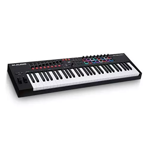 M-Audio 61-key USB MIDI keyboard controller velocity sensitive pads, MIDI Assign