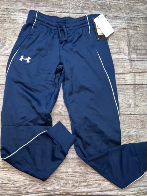 Under Armour Youth Navy Blue Jogger Athletic Pants Pennant 2.0 NEW