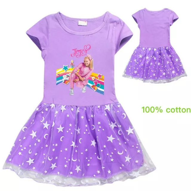 Gonne nuove per bambini Jojo Siwa abito da festa ragazze casual bellissimi abiti regalo 3