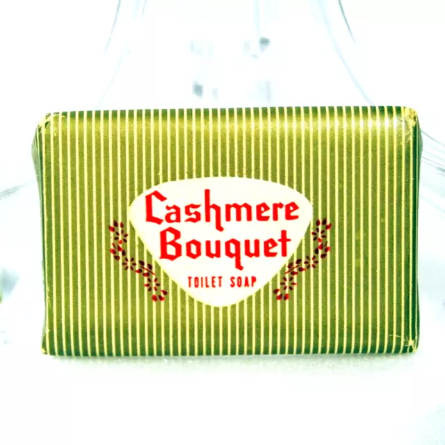 Vintage "Cashmere Bouquet" Hotel Motel Toilet Soap Bar Mini Travel Advertising