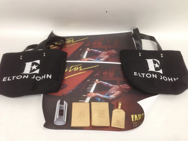 ELTON JOHN FAREWELL Yellow Brick Road World Tour Posters Bags Wallets