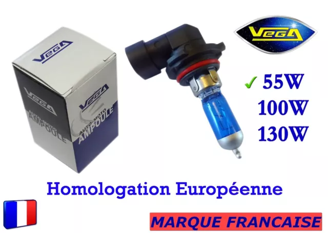 ► Ampoule Xénon VEGA® "DAY LIGHT" Marque Française HB4 9006 55W 5000K Phare ◄