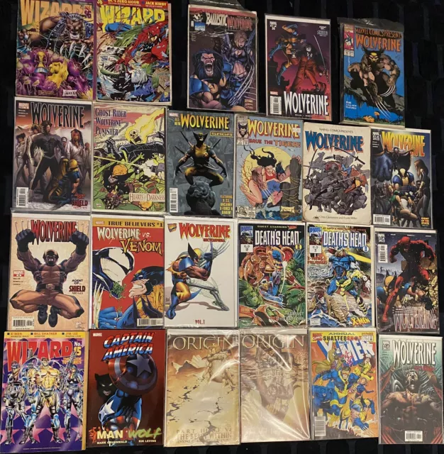 Wolverine Comic Lot H Of 31 -  Frank Miller 1987 Paperback, Cyber, Origin & More