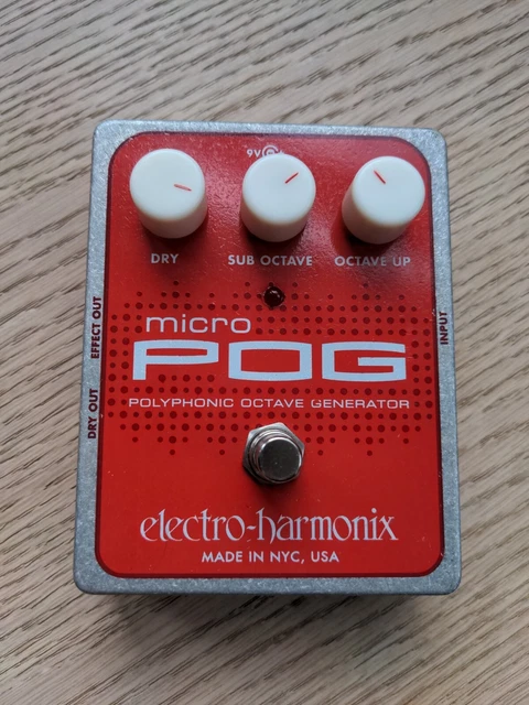 Electro Harmonix Micro POG Polyphonic Octave Generator Effects Pedal