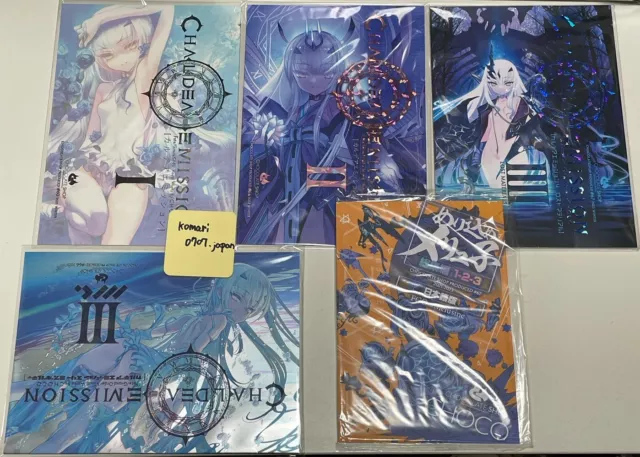 chocolate shop CHALDEA EMISSION 1 2 3 4 SP 5set art book fate choco Melusine