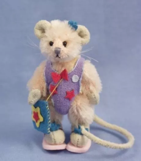 Deb Canham  "Sandy"  Hot Edition Miniature Mohair Dressed Mouse