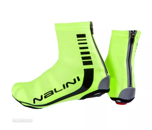Nalini PRO PISTARD Lightweight Aero Shoe Covers Cycling Booties : YELLOW FLUO