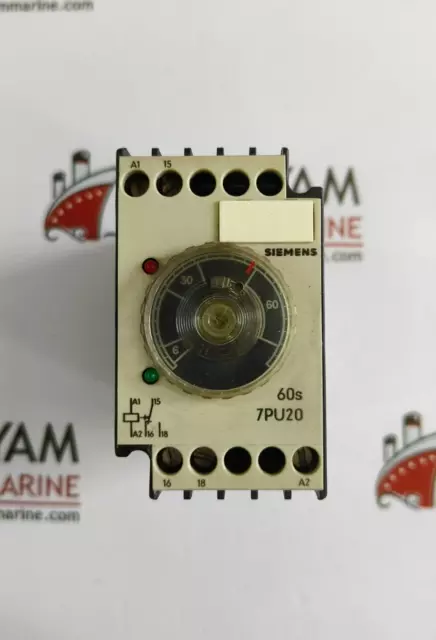 Siemens 7Pu2040-2An20 Time Relay Changer Setting 60S Fast Ship By Dhl/Fedex