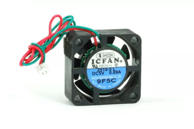 Shicoh 2510-5 L ICFAN petit mini ventilateur/ventilateur 25 x 25 x 10 mm DC 5V 0,09A 2 broches 2 fils