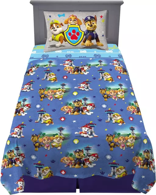 Paw Patrol Twin Size Sabanas Juego 3 Piezas Ropa De Cama Para Niños En Oferta