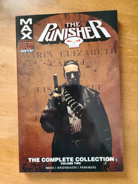 Punisher MAX Comics The Complete Collection Vol 2 Garth Ennis Marvel Explicit
