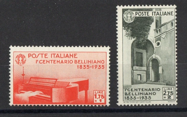 ITALIE: SERIE DE 2 TIMBRES NEUF** N°372/373 Cote: 170€