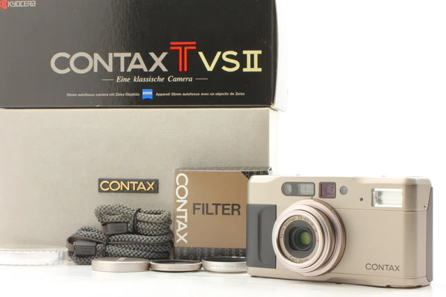 LCD Works 【MINT in Box 】 Contax TVS II Point & Shoot 35mm Film Camera From JAPAN