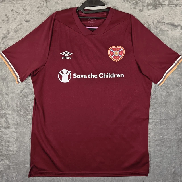 Maillot Domicile Heart Of Midlothian 2018-2019 - Umbro, Taille M, Rouge, Occasion