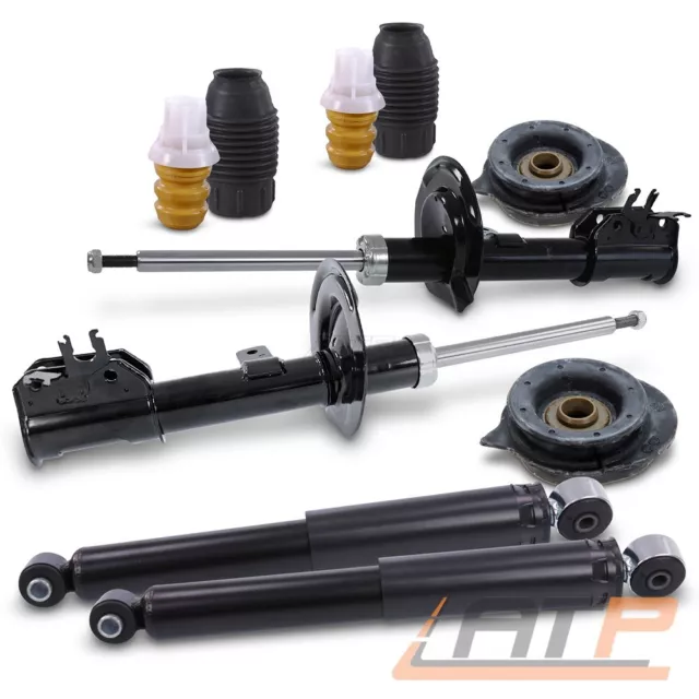 4x STOßDÄMPFER +DOMLAGER +PROTECTION-KIT VORNE/HINTEN FÜR FIAT PANDA 169