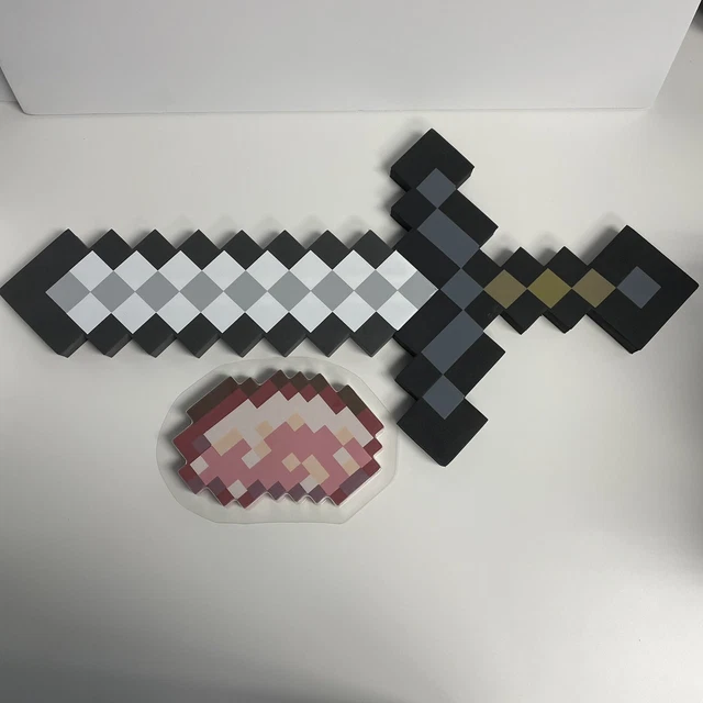 Minecraft Foam Iron Sword - Thinkgeek - 22”Length. Preowned - Cosplay