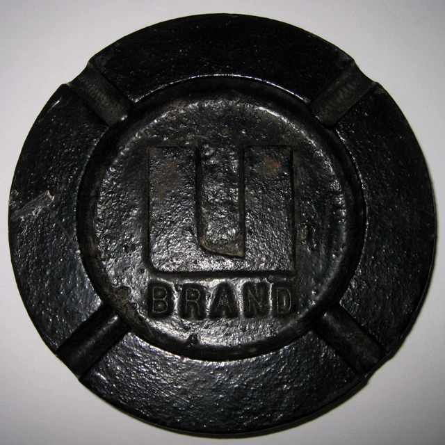 Antique U BRAND ® Corporation - Cast Iron ASHTRAY - New Old Stock