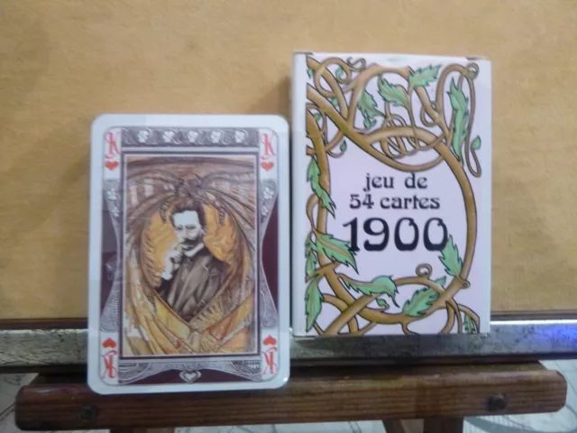 COLLECTOR  Rare Jeu de 54 cartes 1900  Art Nouveau  NEUF sous blister