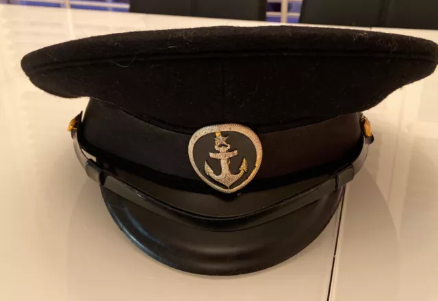 USSR Soviet Merchant Marine Fleet Russian Navy Badge Uniform Cap Hat