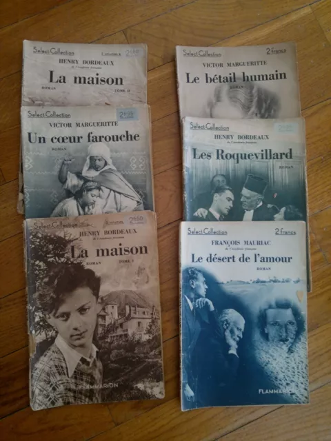 6 livres Select Collection anciens 1957... TBE