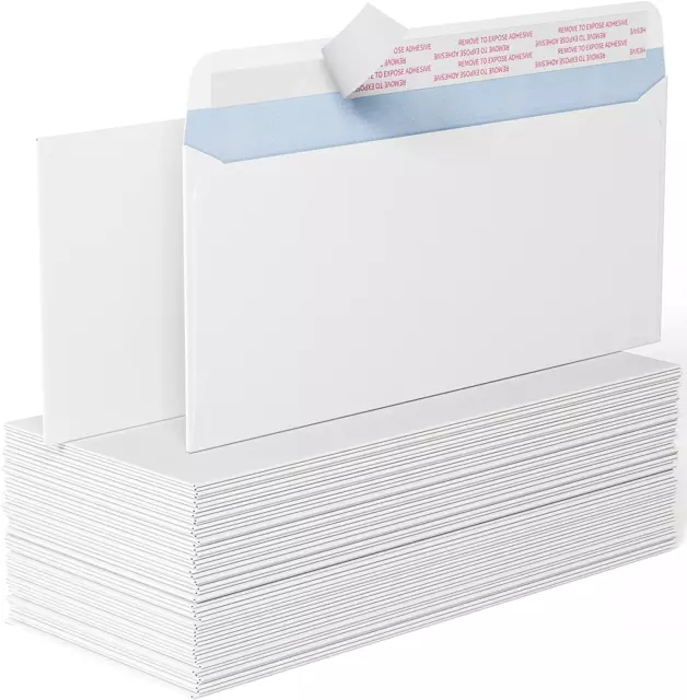 CREGEAR 50#10 Security Self Seal Tinted Envelopes for Privacy & Business, Peel a