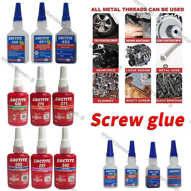 Loctite 401/406/480 | Colla Istantanea Cianoacrilica 20g O 50g – Universale