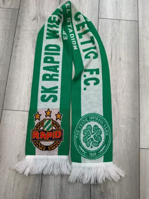 Glasgow Celtic V SK Rapid Wien Football Scarf 17 December 2009 Fan Scarf