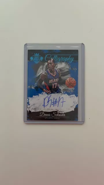 2015-16 Panini Court Kings Dennis Schröder Autograph On Card NUMBERED TO 25 🔥🤯