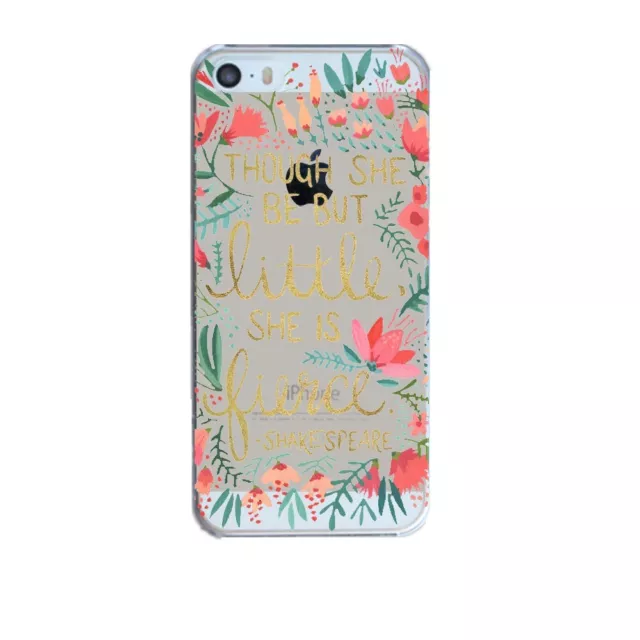 COQUE iPHONE 6 6S (4"7) LITTLE SHE IS FIERCE - SHAKESPEARE SILICONE SOUPLE (TPU)