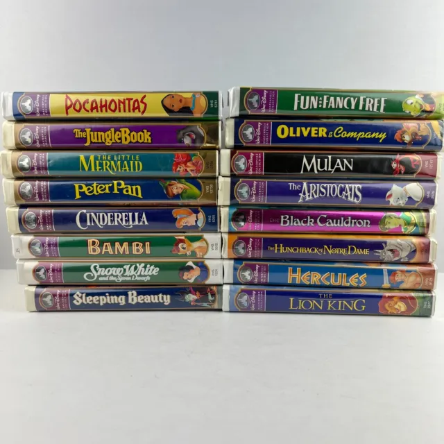 Walt Disney Masterpiece Collection VHS Tape (You Pick Title)