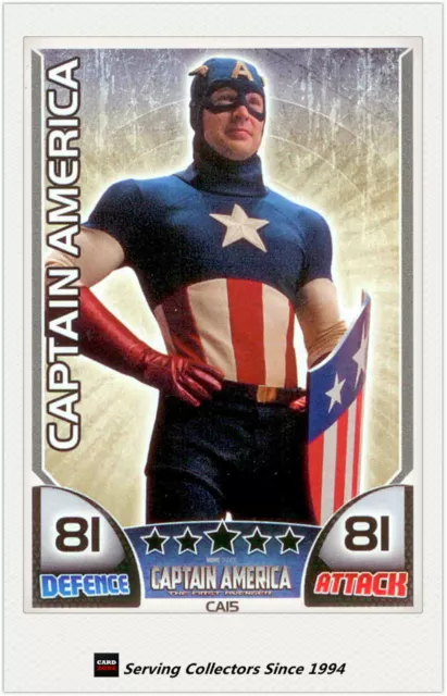 2011 Topps Marvel Universe Hero Attax Captain America Movie CA15 Captain America