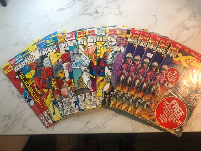 X-Force Lot of 18. 1991 Marvel Comics. #1 x 5, 2-13 + Annual #1